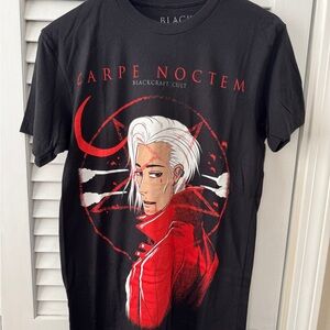 Blackcraft Cult Black and Red 'Carpe Noctem' Graphic Tee Unisex